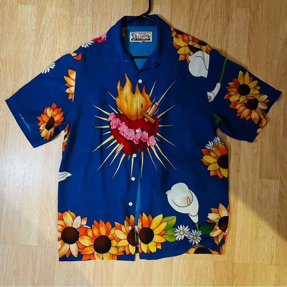 PLEASURES Gangster Romeo and Juliet Leonardo Dicaprio Sacred Heart Shirt